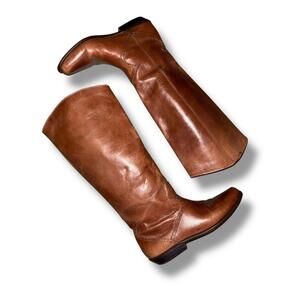 Vintage 9 West Leather Knee High Boots